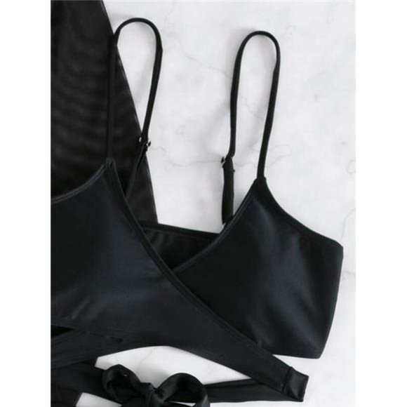 3pcs Criss Cross Bikini Set - Picture 2 of 7